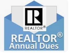 Annual REALTOR® Dues Due .